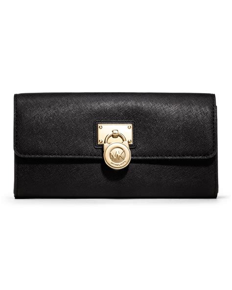 michael kors hamilton wallet black|Michael Kors small black wallet.